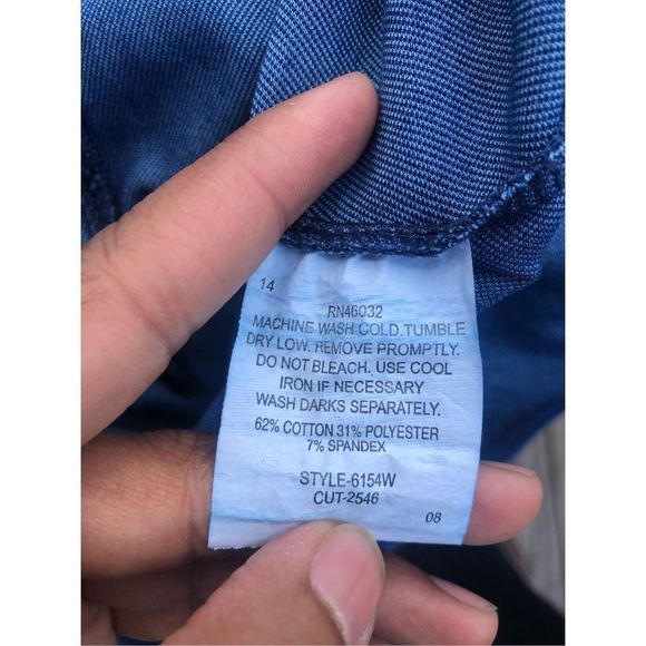 Links DenimβJean Blue Dress Casual Size XXL - Picture 8 of 8